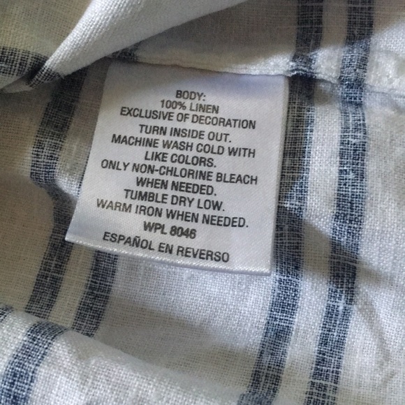 Chapter club women’s lined striped peplum top - Picture 6 of 7